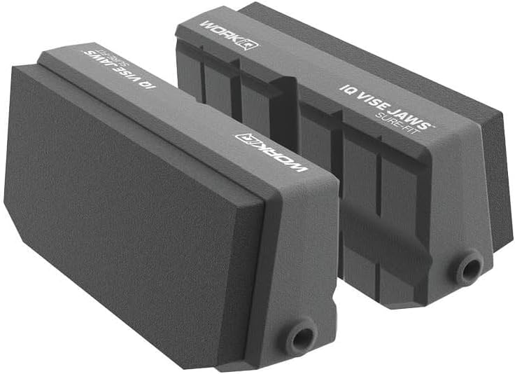 WORK IQ TOOLS Sure-Fit Vise Jaws | Upgraded Jaws for Odd-Shaped Parts and Flat or Delicate Items | Reversible Bench Vise Jaws for Secure Grip | Compatible with IQ Vise - Image 1